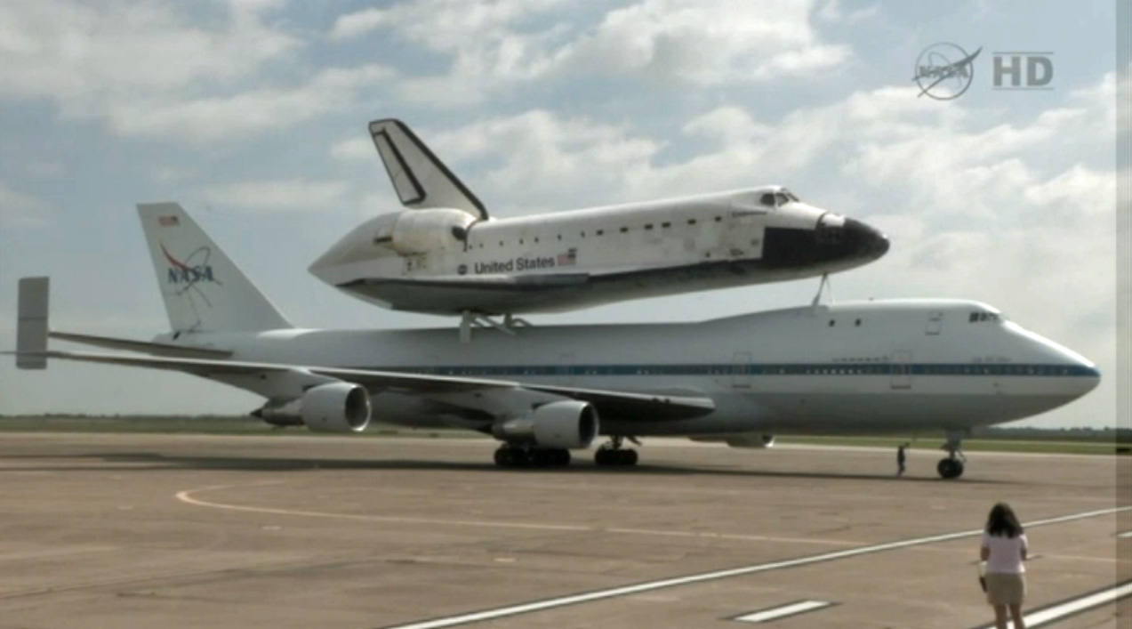 Space Shuttle Endeavour Lands in Houston During Final Ferry Flight